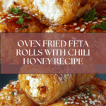 Oven Fried Feta Rolls with Chili Honey Recipe
