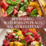 termelon Peach Salad for Hot Summer Days Recipe