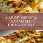 Shrimp & Crab Alfredo Lasagna Roll-Ups Recipe