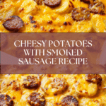 Cheesy Potatoes with Smoked Sausage Recipe
