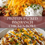 Macro Friendly BBQ Ranch Chicken Bowl with 42g of Protein Recipe