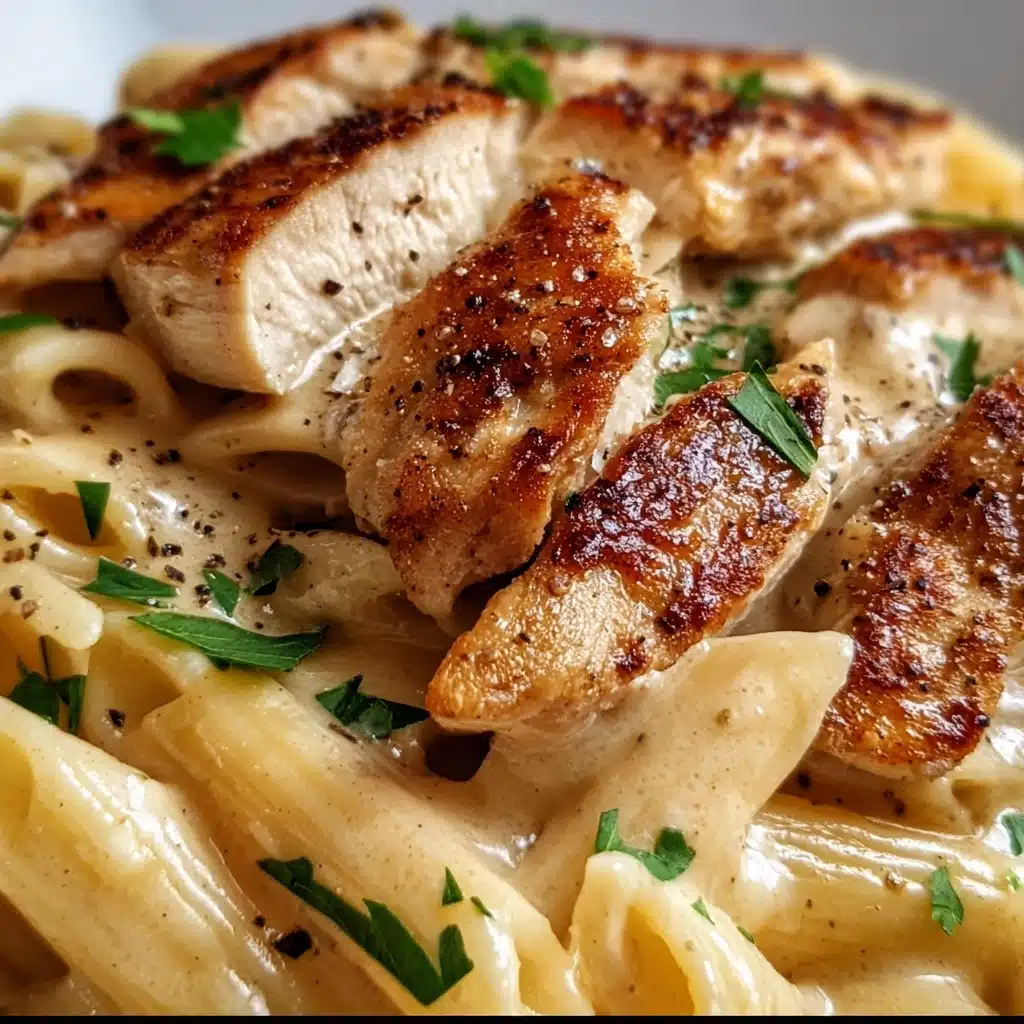 Creamy Chicken Alfredo Penne: Dinner Made Simple Recipe - Recipe Image