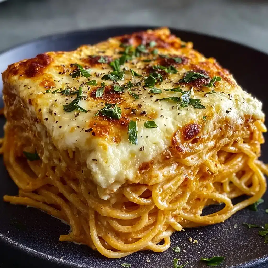 Baked Cream Cheese Spaghetti Casserole Recipe - Recipe Image