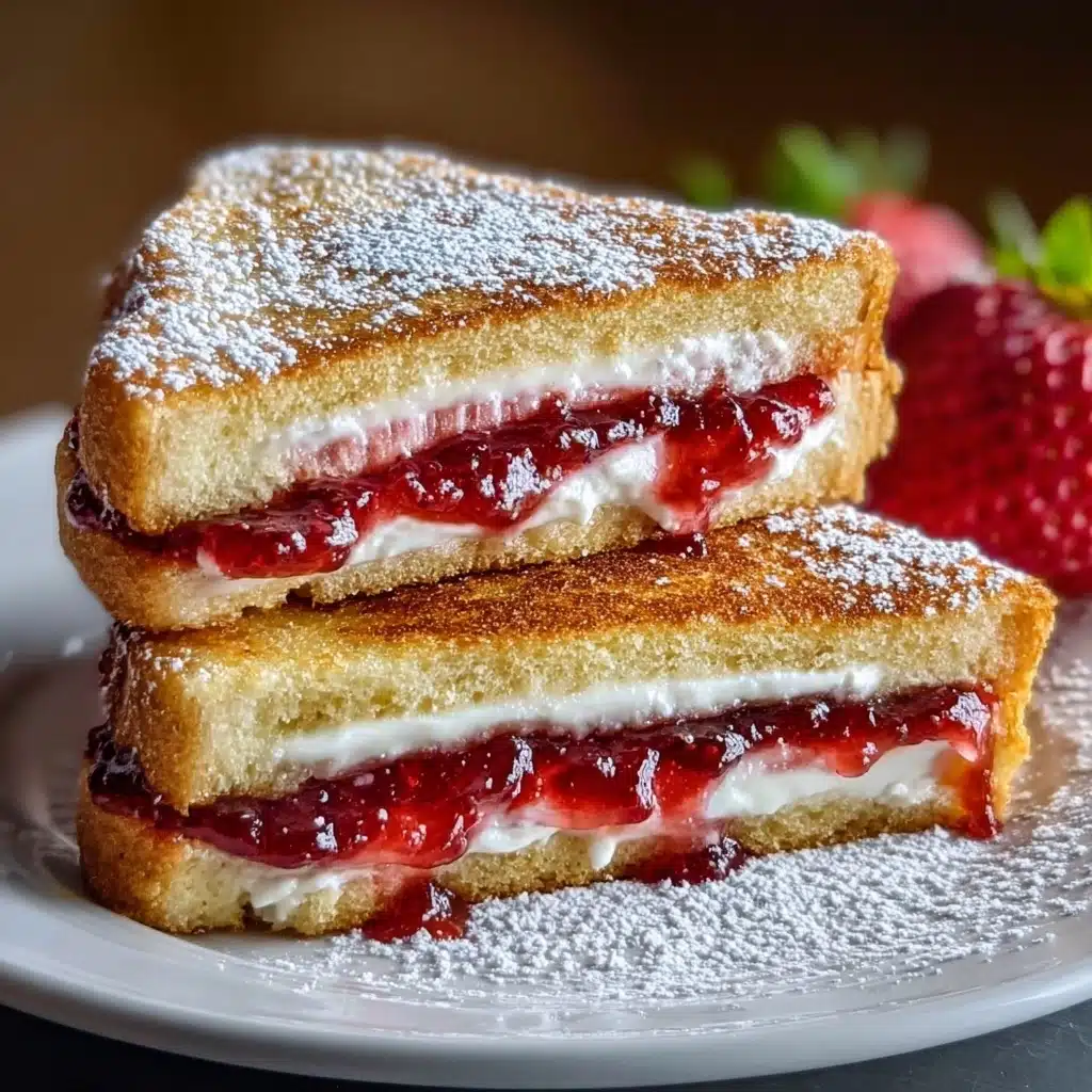 Fried Strawberry Cheesecake Sandwiches Recipe - Recipe Image