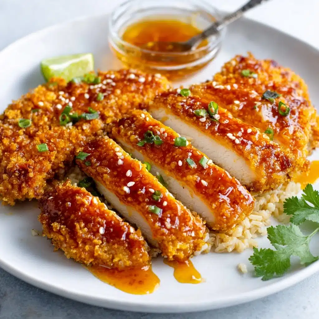Baked Crunchy Hot Honey Chicken Recipe - Recipe Image