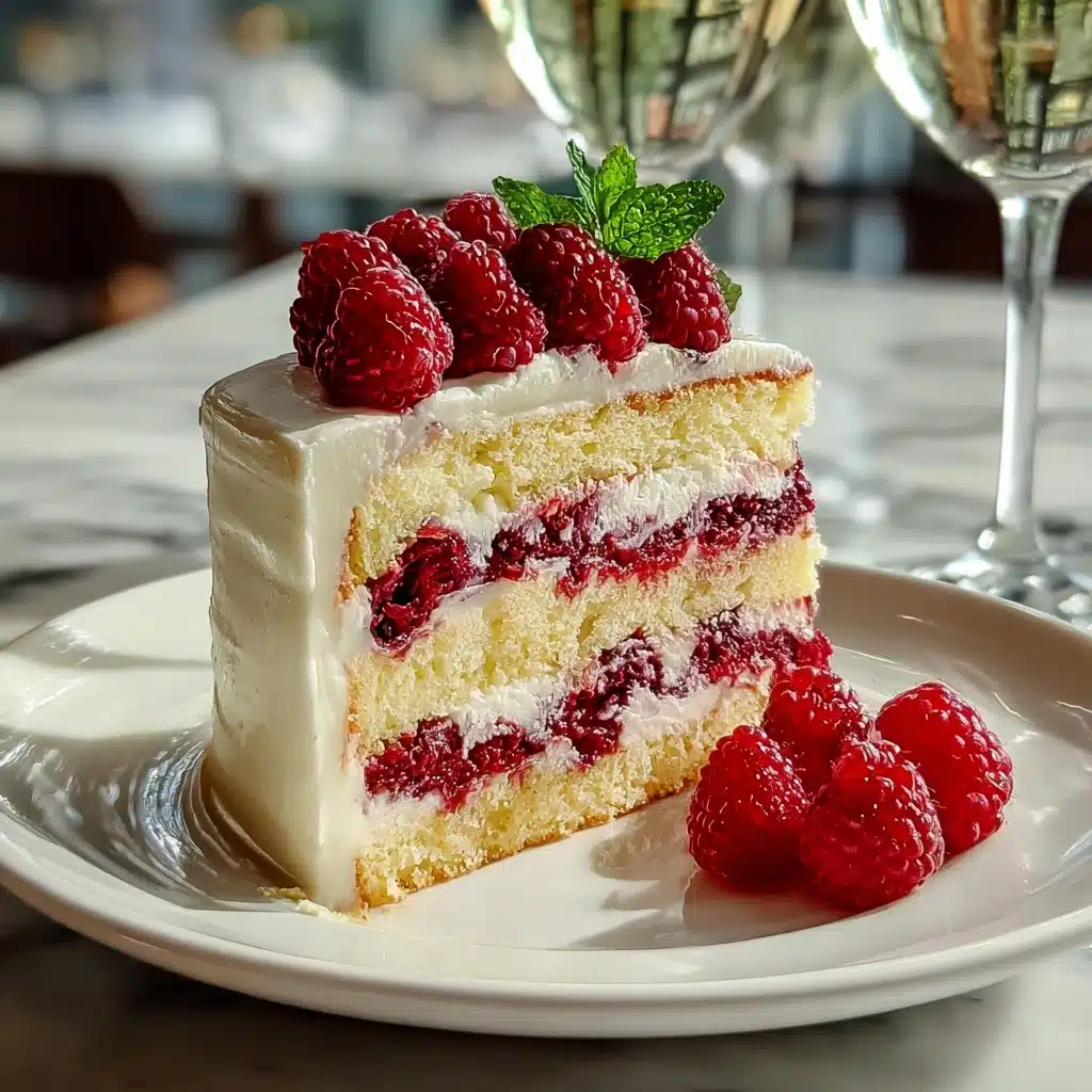 White Chocolate Raspberry Cake Recipe - Recipe Image