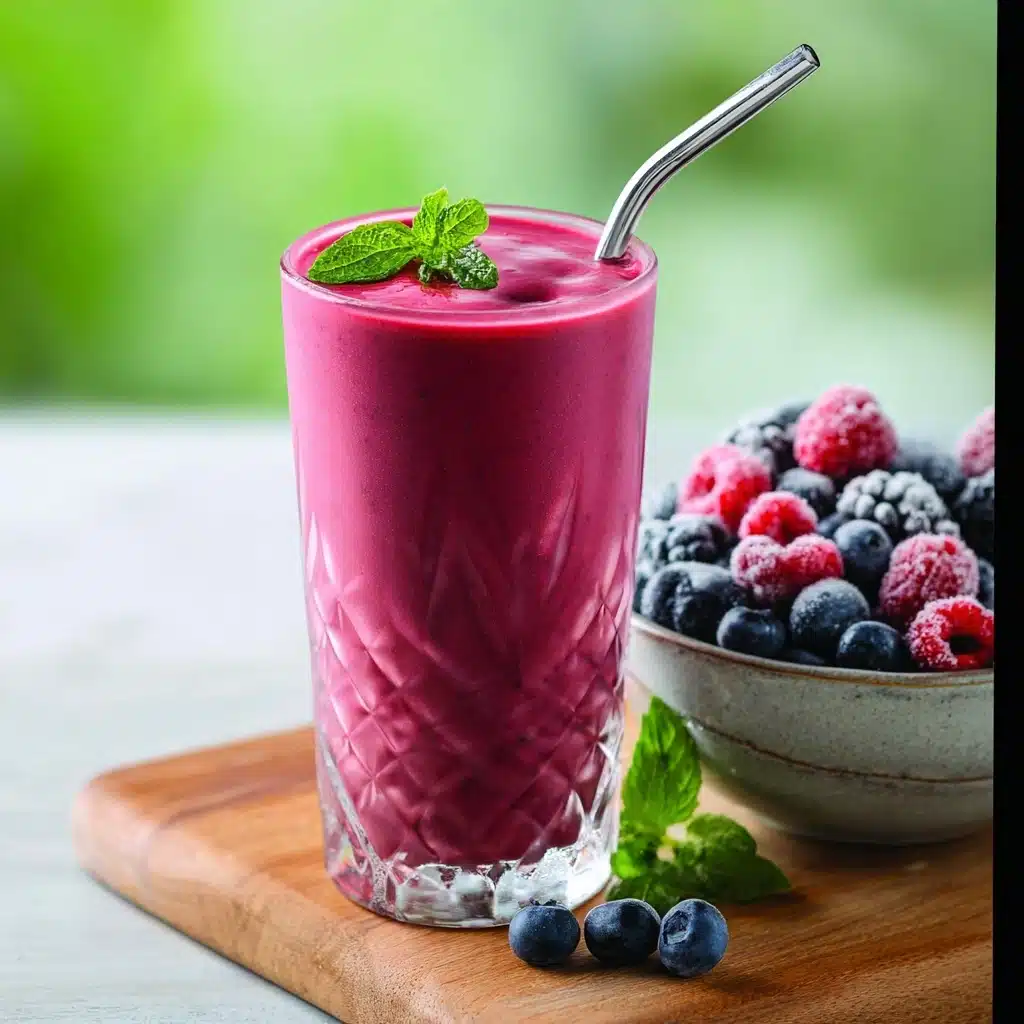 Mixed Berry Smoothie Without Yogurt Recipe - Recipe Image