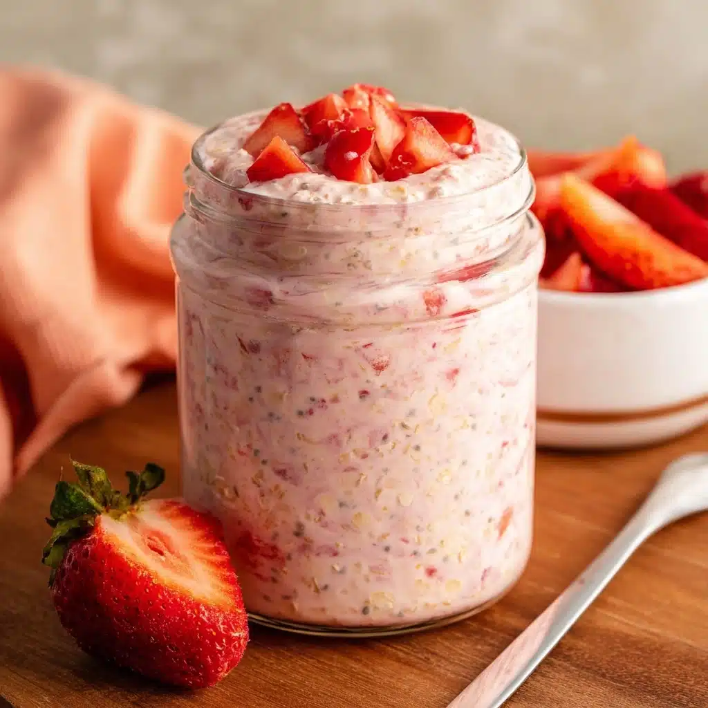 Strawberry Overnight Oats Recipe - Recipe Image