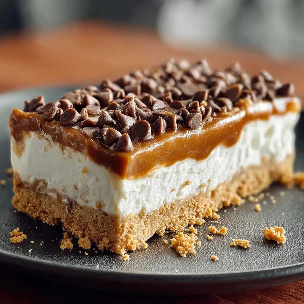 No Bake Peanut Butter Cheesecake Bars Recipe - Recipe Image