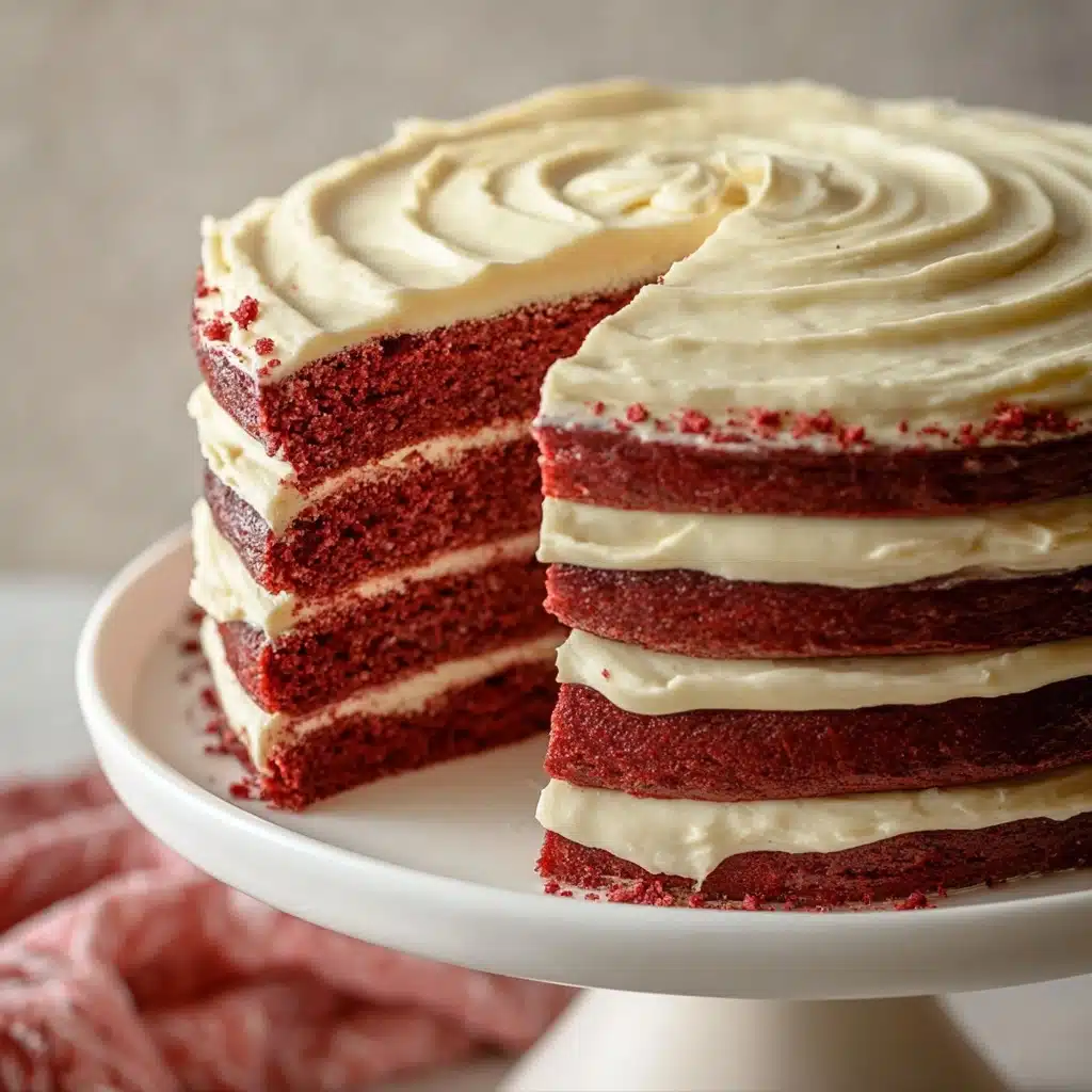 Red Velvet Crepe Cake Recipe - Recipe Image
