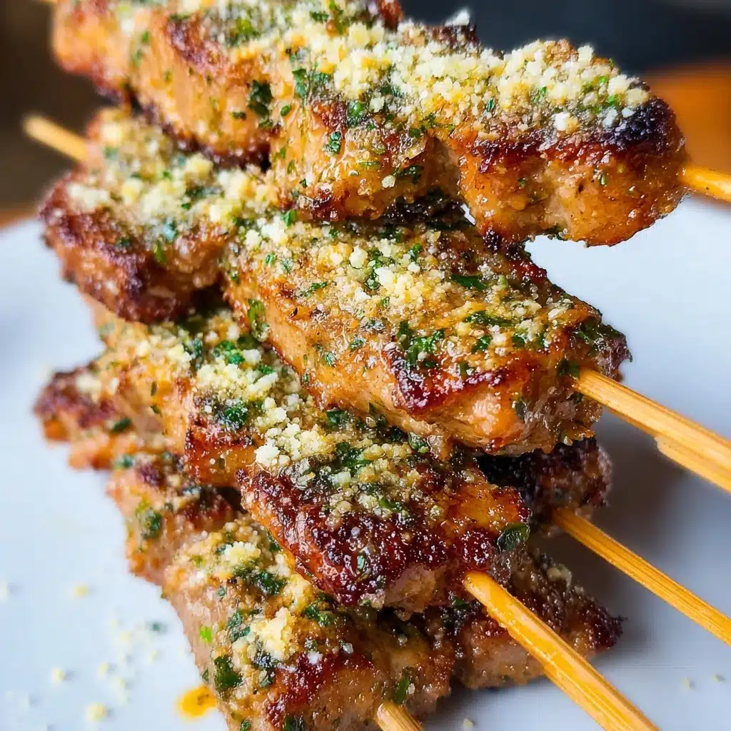 Ranch Garlic Parmesan Chicken Skewers Recipe - Recipe Image