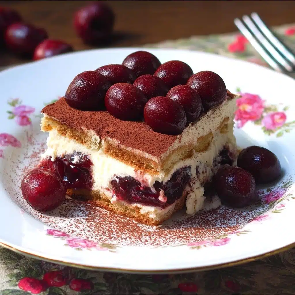 Cherry Amaretto Tiramisu Dessert Recipe - Recipe Image