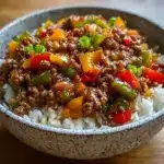 Beef Pepper Rice Bowl is a delicious meal option Recipe