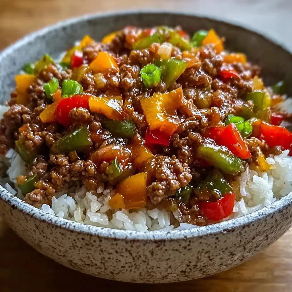 Beef Pepper Rice Bowl is a delicious meal option Recipe