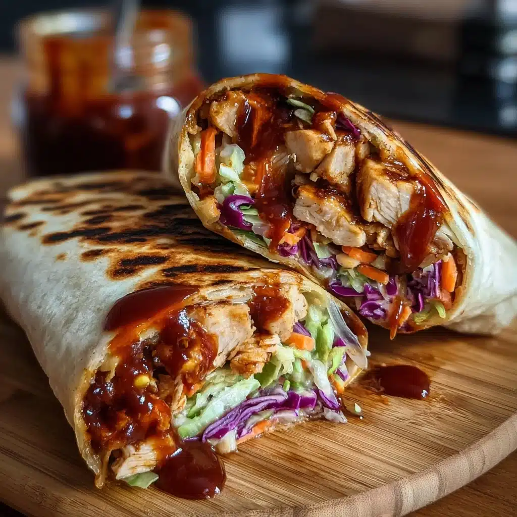 BBQ Chicken Coleslaw Wraps Recipe - Recipe Image