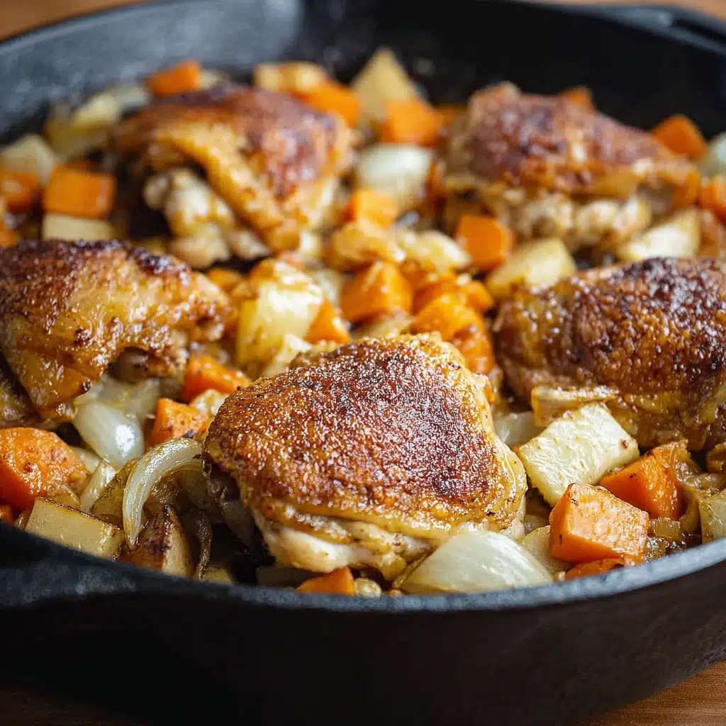 Maple Roasted Chicken With Sweet Potatoes Recipe - Recipe Image