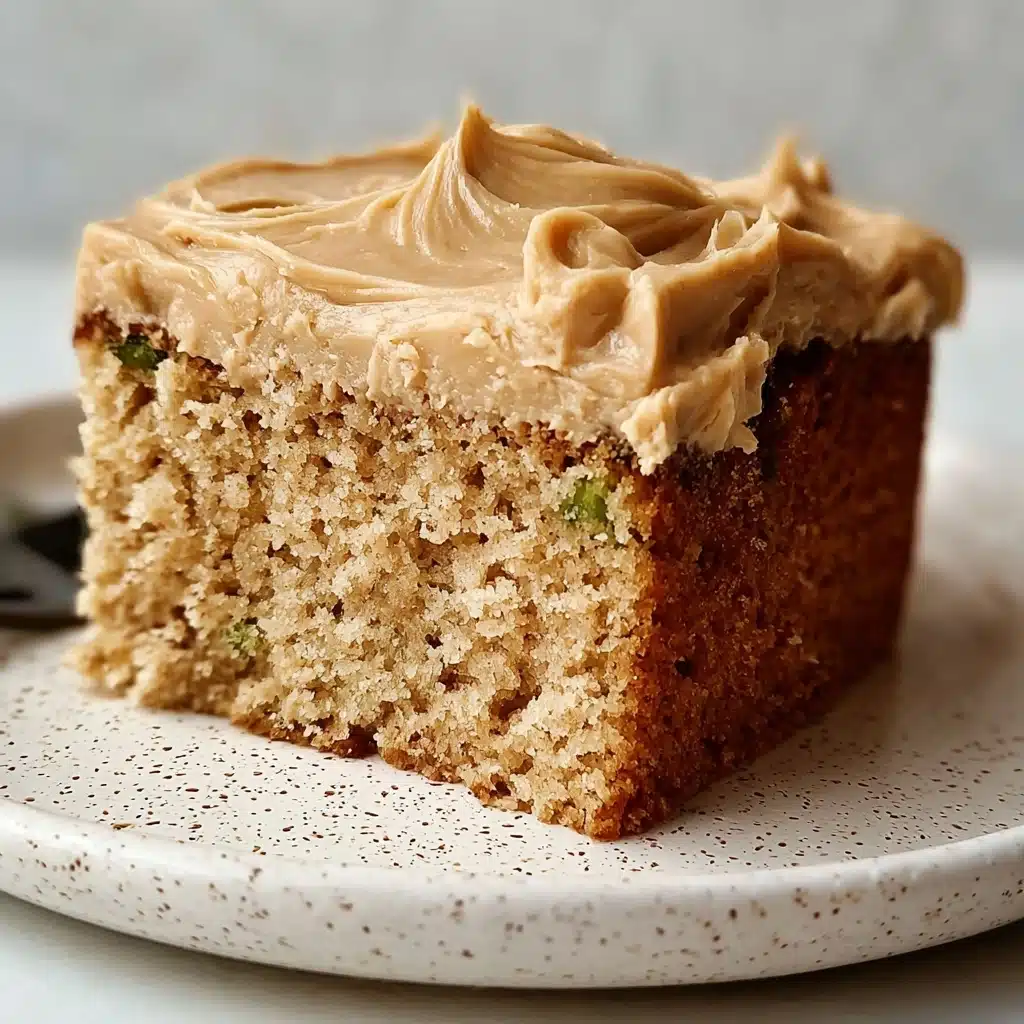 Sweet Glazed Zucchini Cake with Brown Sugar Icing Recipe - Recipe Image