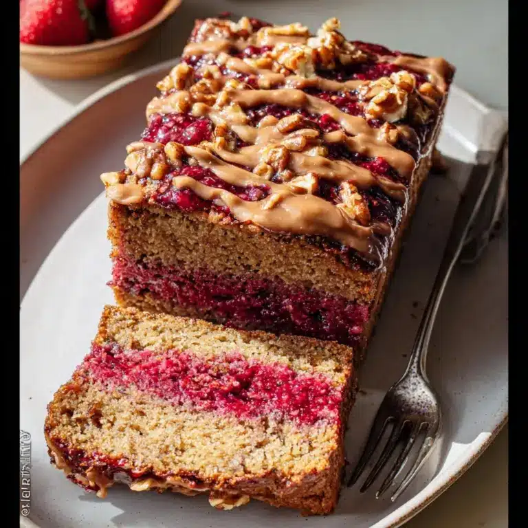 Peanut Butter & Jelly Banana Bread Recipe