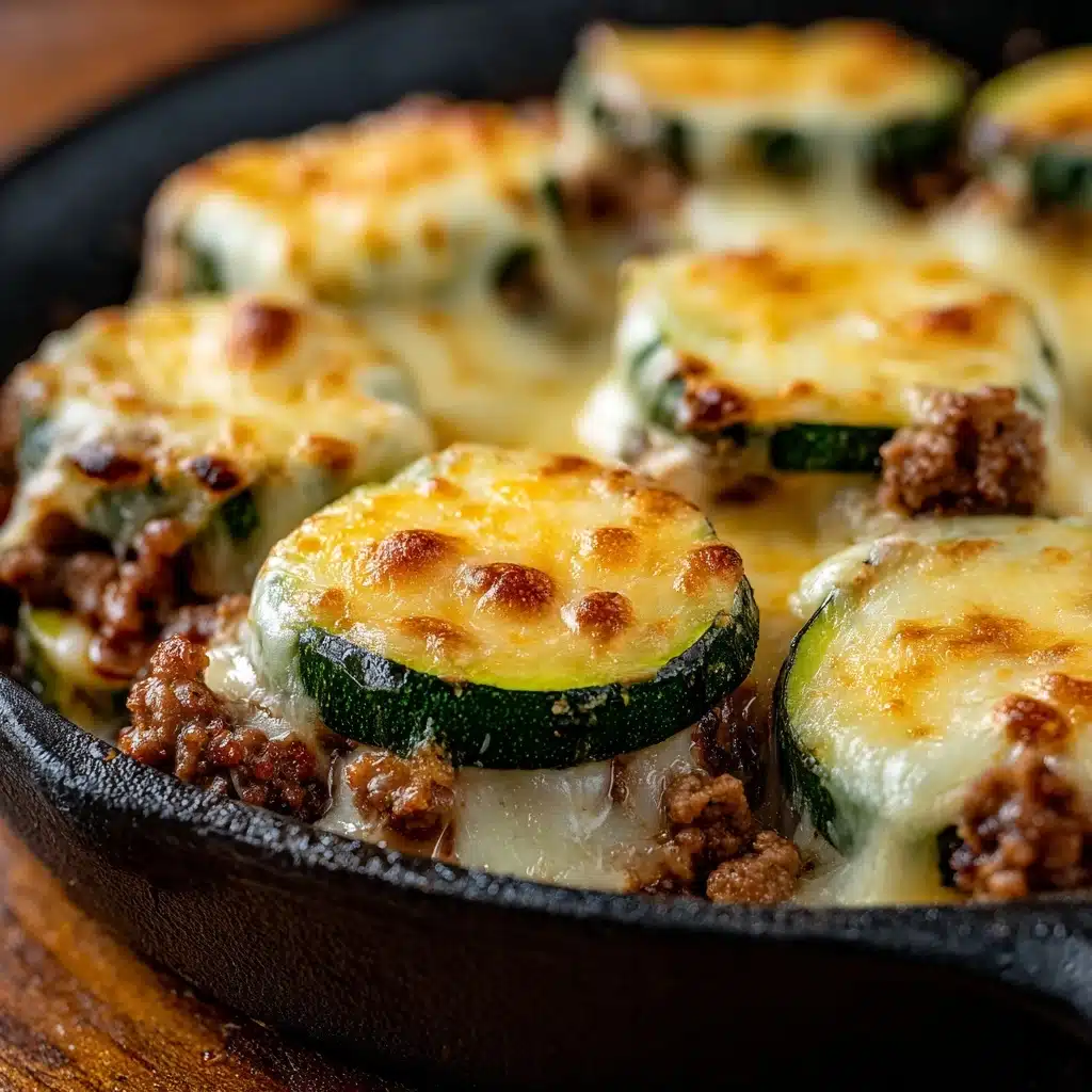 Cheesy Beef & Zucchini Casserole Recipe - Recipe Image