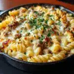 The Best Crockpot Garlic Parmesan Chicken Pasta Recipe