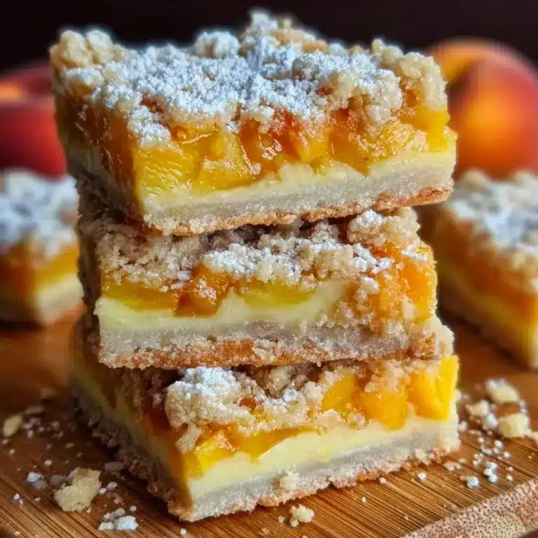 Heavenly Summer Peach Bars Recipe