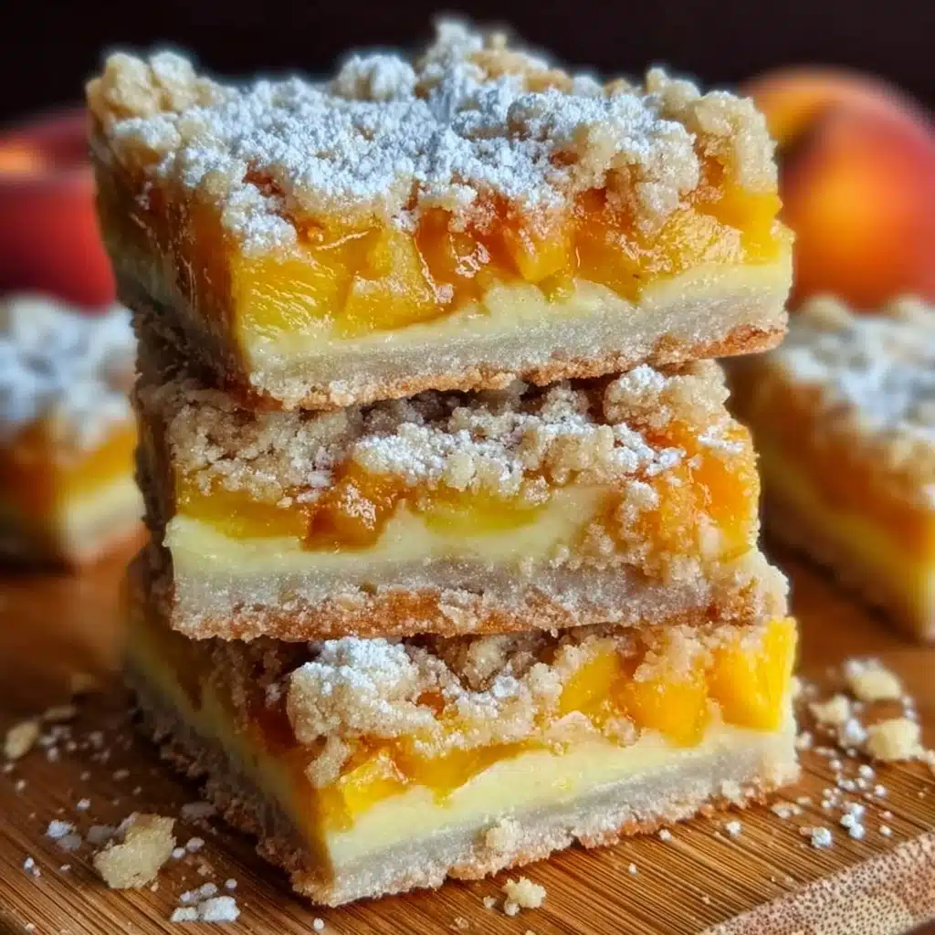 Heavenly Summer Peach Bars Recipe - Recipe Image
