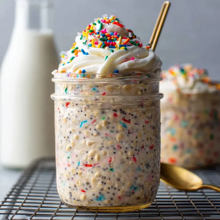 Birthday Cake Overnight Oats Recipe
