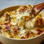 Decadent Creamy Alfredo Lasagna Soup Recipe