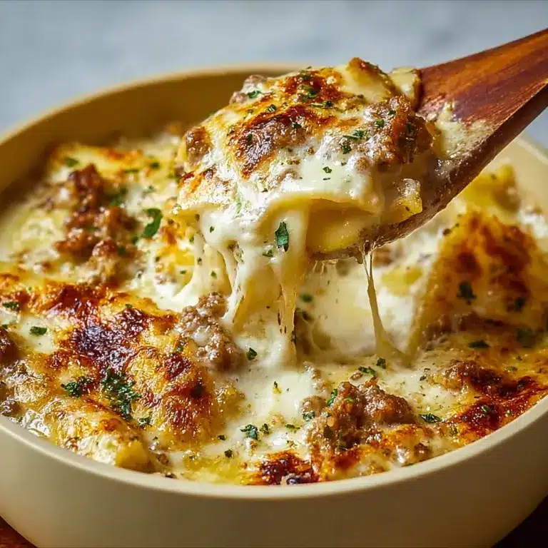 Decadent Creamy Alfredo Lasagna Soup Recipe