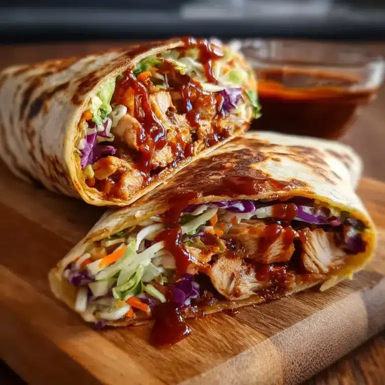 BBQ Chicken Coleslaw Wraps Recipe