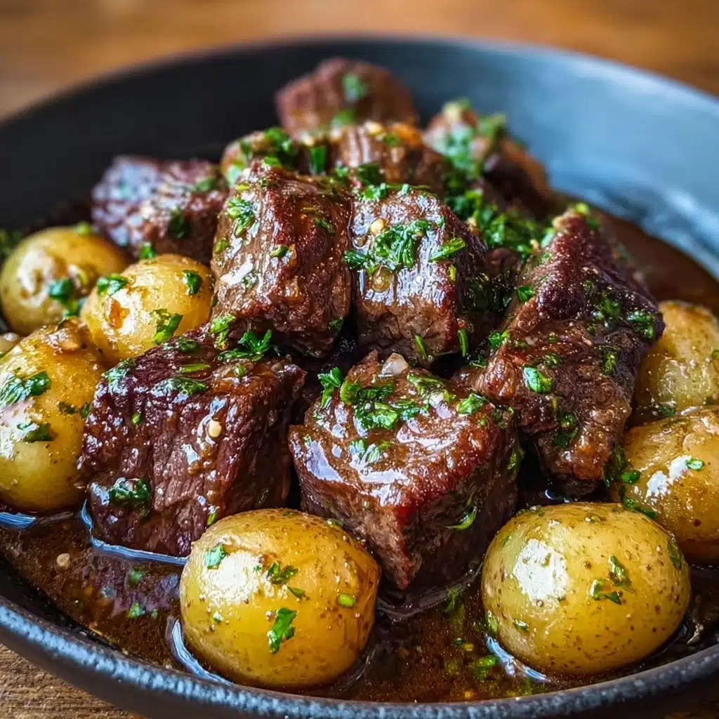 Garlic Butter Beef Bites with Potatoes Recipe - Recipe Image