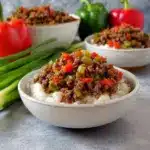 Beef and Pepper Rice Bowls Recipe