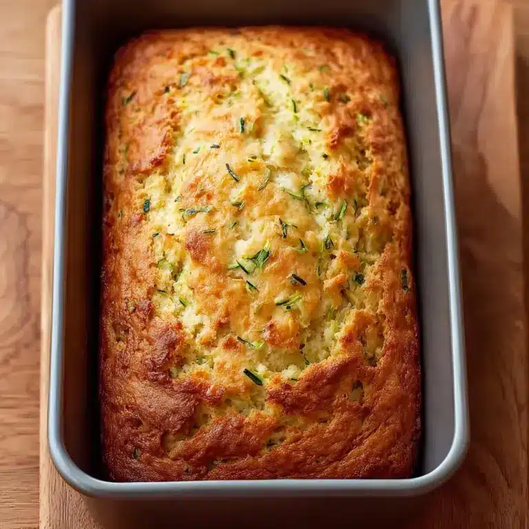 Green Onion Zucchini Cheddar Quick Bread Recipe