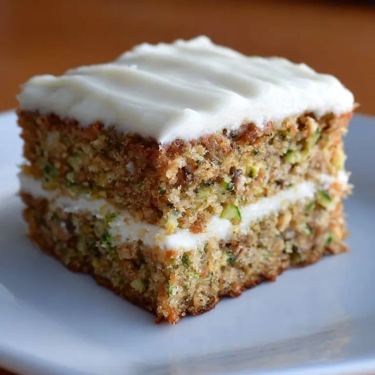 Frosted Zucchini Spice Bars Recipe