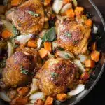 Maple Roasted Chicken With Sweet Potatoes Recipe