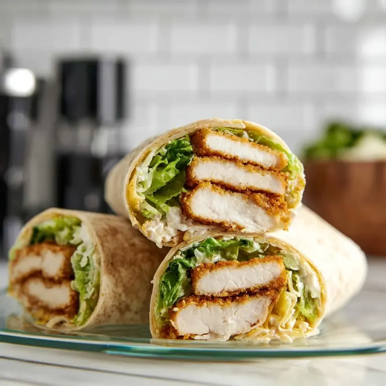 Air Fryer Crispy Chicken Caesar Wraps Recipe
