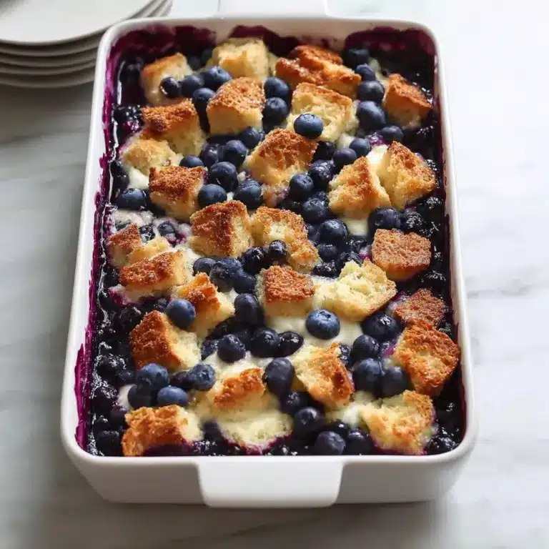 Overnight Blueberry French Toast Casserole Recipe