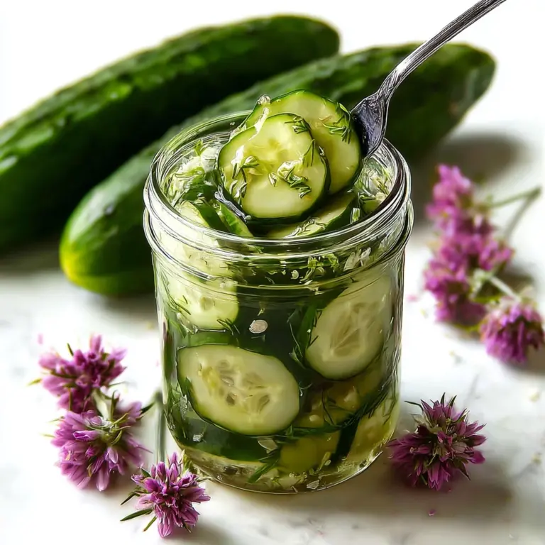 Refrigerator Pickles Recipe