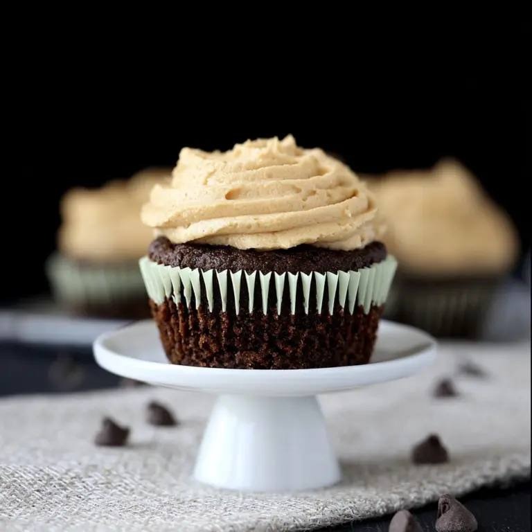 Chocolate Zucchini Cupcakes with Peanut Butter Recipe