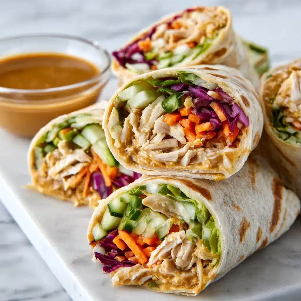 Thai Peanut Chicken Wraps Recipe - Recipe Image