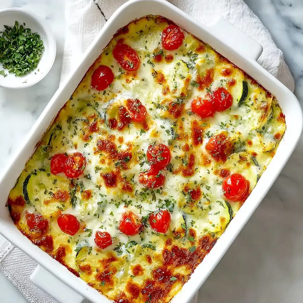 Simple Baked Zucchini and Cheese Recipe - Recipe Image
