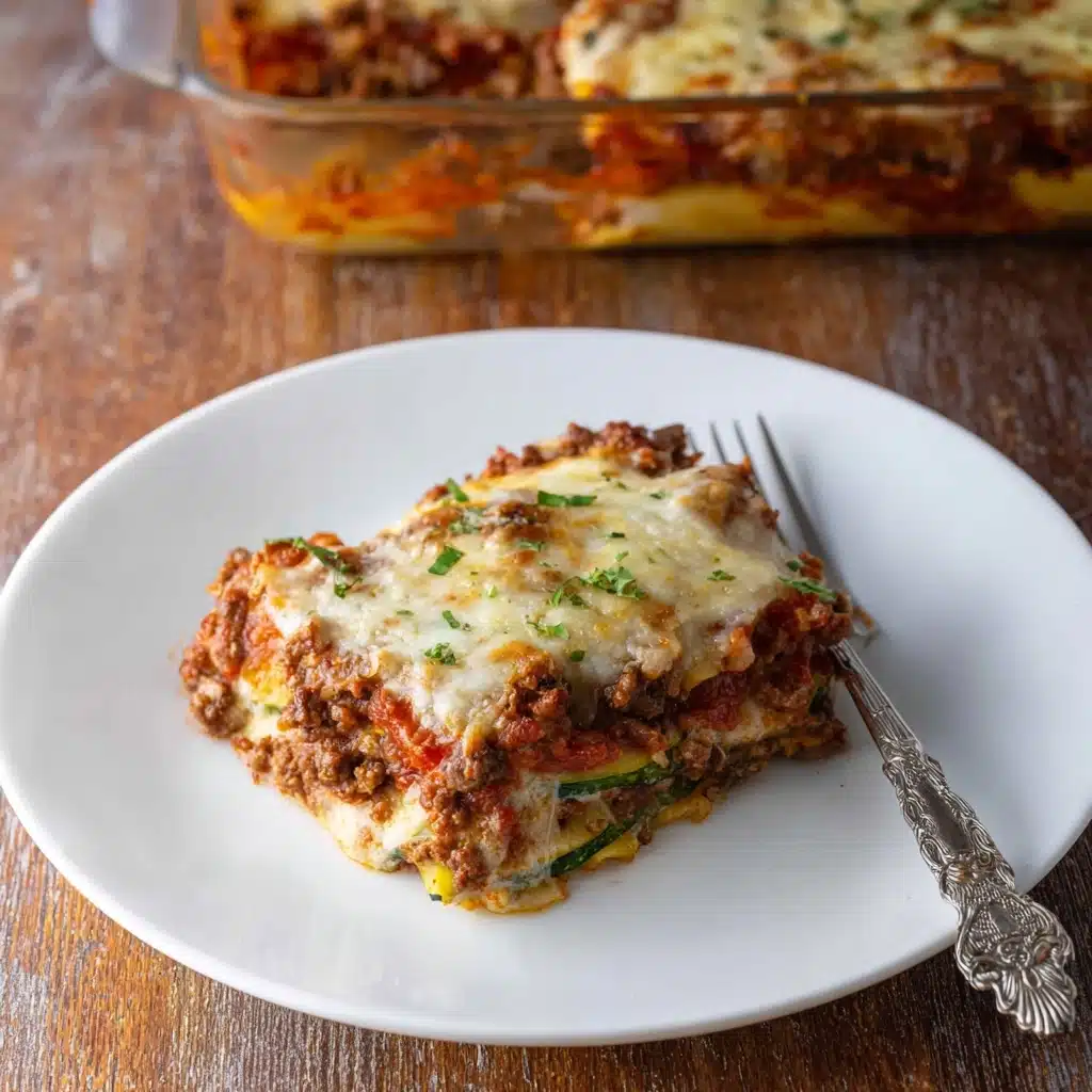 Ground Beef Zucchini Casserole Recipe - Recipe Image