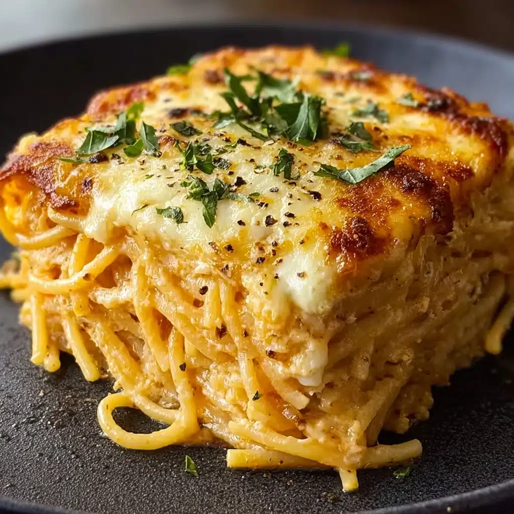 Baked Cream Cheese Spaghetti Casserole Recipe