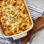 Easy Cheesy Baked Tortellini (With Meat Sauce) Recipe