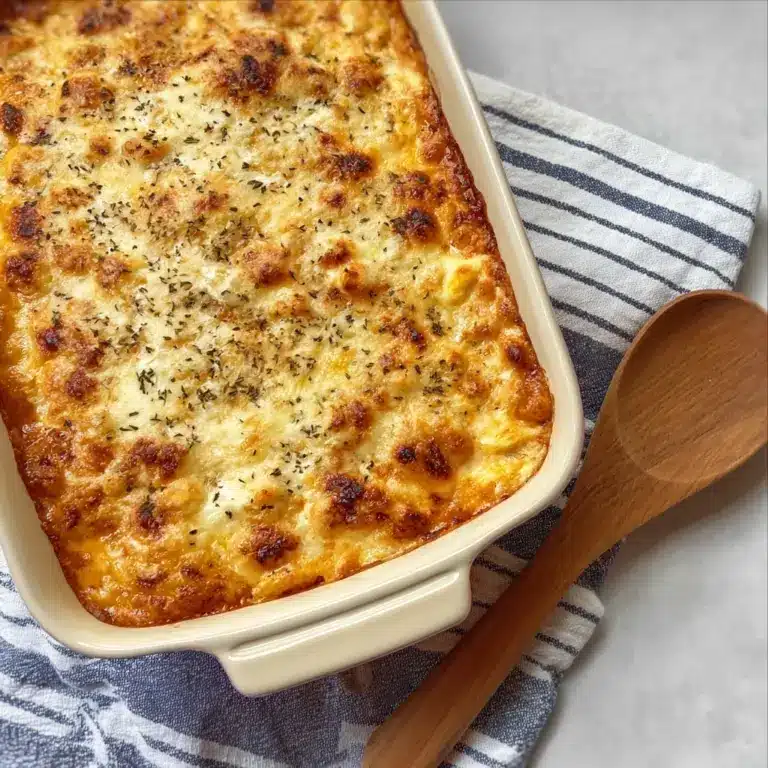 Easy Cheesy Baked Tortellini (With Meat Sauce) Recipe