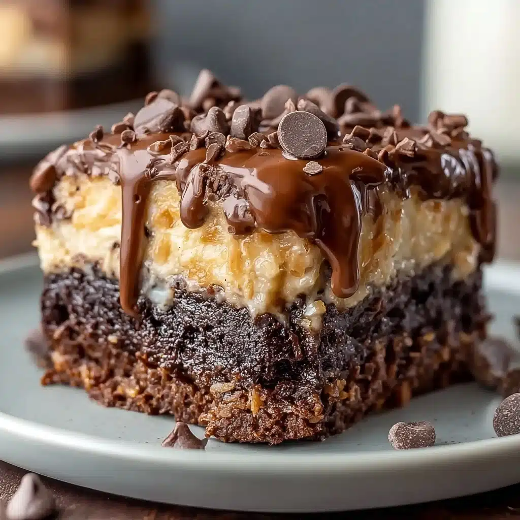 German Chocolate Poke Cake Recipe - Recipe Image