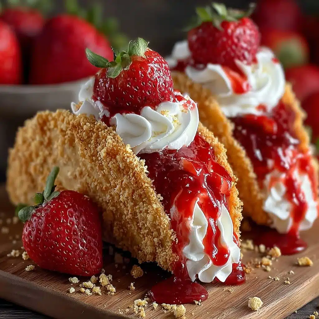 Strawberry Crunch Cheesecake Tacos Recipe