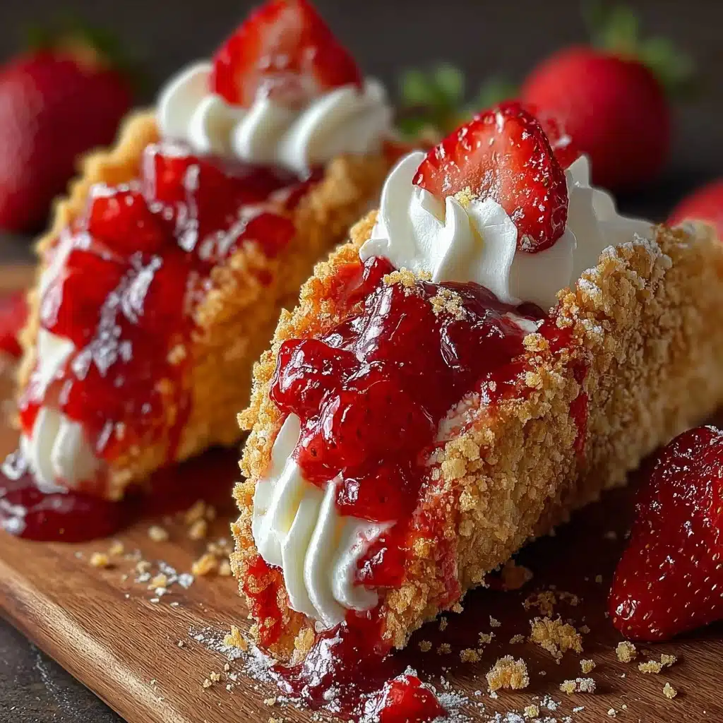 Strawberry Crunch Cheesecake Tacos Recipe - Recipe Image