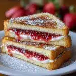 Fried Strawberry Cheesecake Sandwiches Recipe