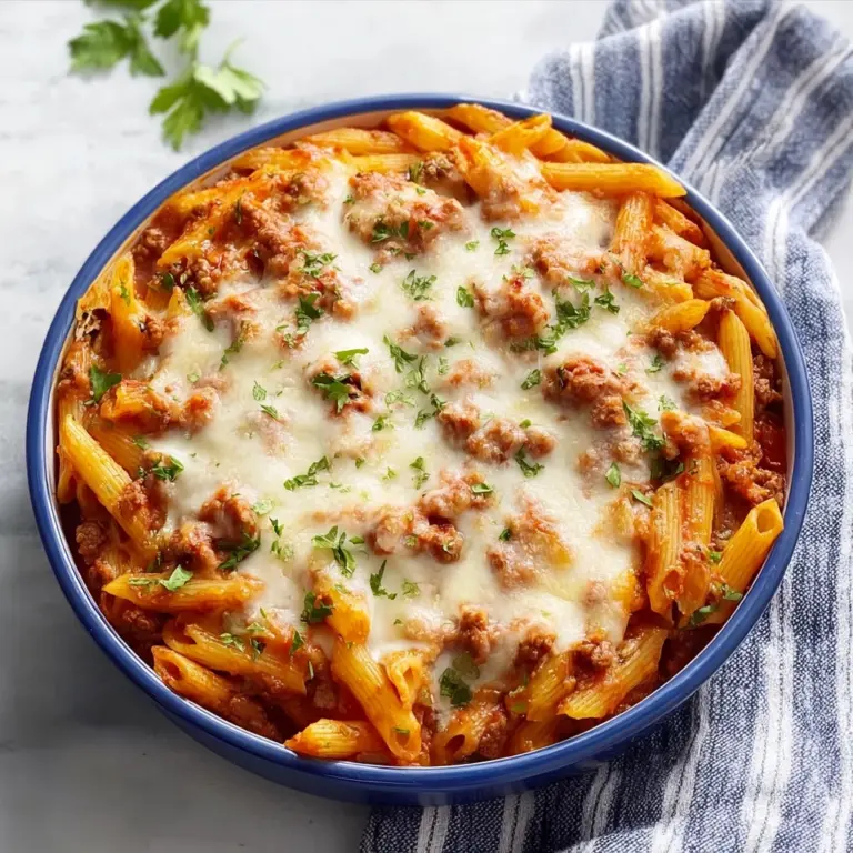 Savory Slow Cooker Baked Ziti Recipe